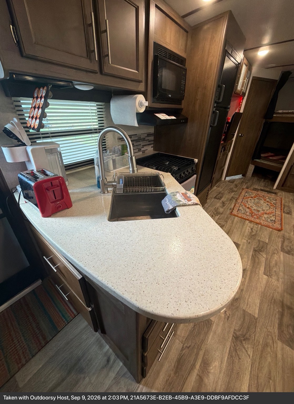 Kitchen counter and sink